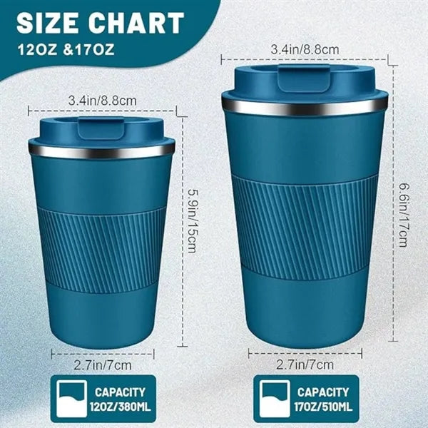 12/17 Oz Insulated Coffee Tumblers