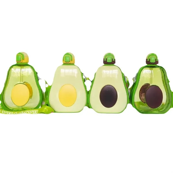 Creative Avocado Straw Water Bottle