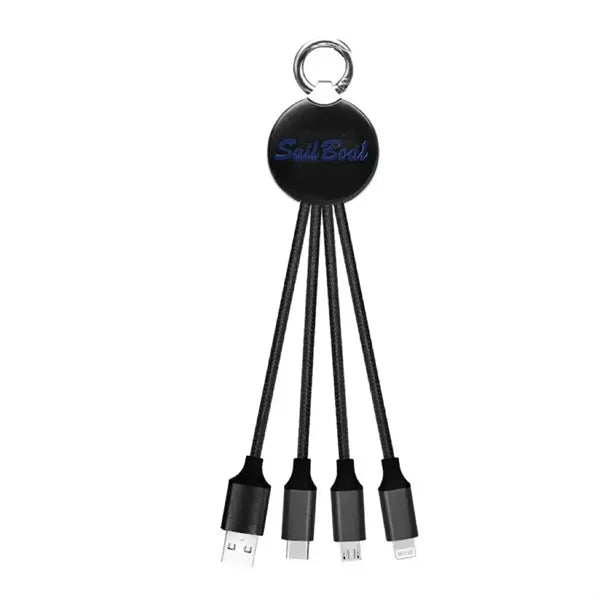 Glowing Logo 4 In 1 USB Charge Cable
