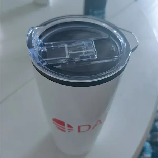 20 OZ stainless steel outside plastic inside car cup