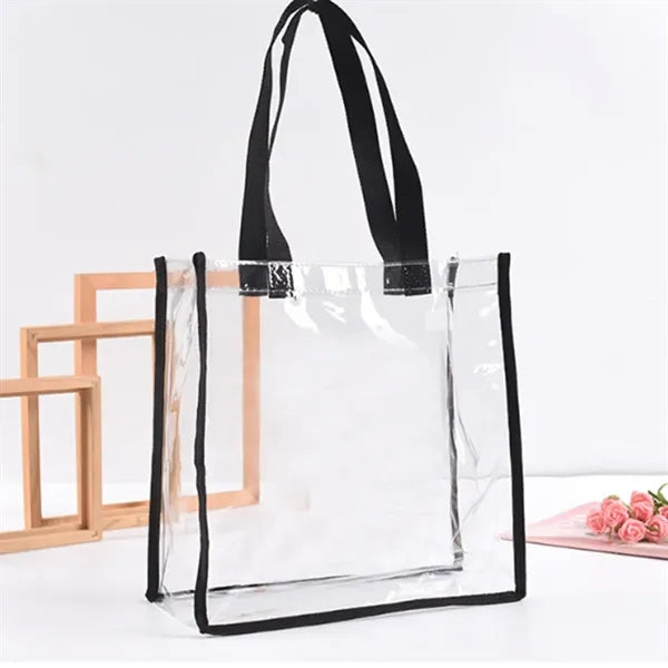 Clear PVC Stadium Tote Bag