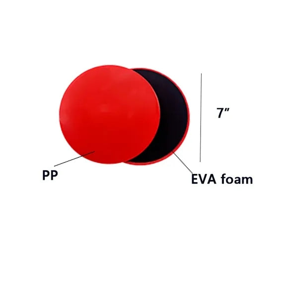 7" PP EVA Pilates Yoga Exercise Gliding Disc Core Sliders