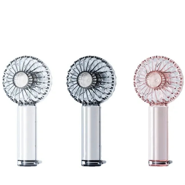 1200 mAh Clear Rechargeable Y53 Mini Hand Held Cooler Fan