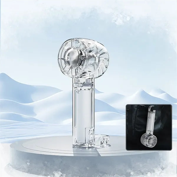 W21 Transparent 2000 mAh Desk Handheld Fan