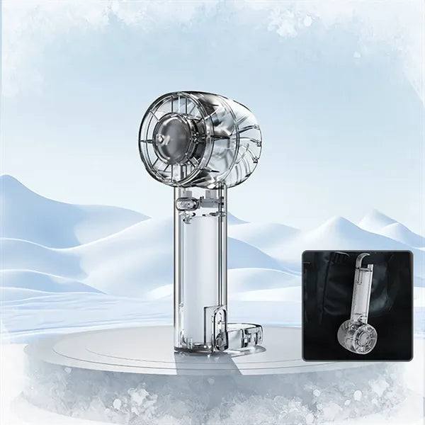 W21 Transparent 2000 mAh Desk Handheld Fan