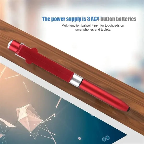 4 in 1 Touch Screen Capacitive Ballpoint Pens With LED Light