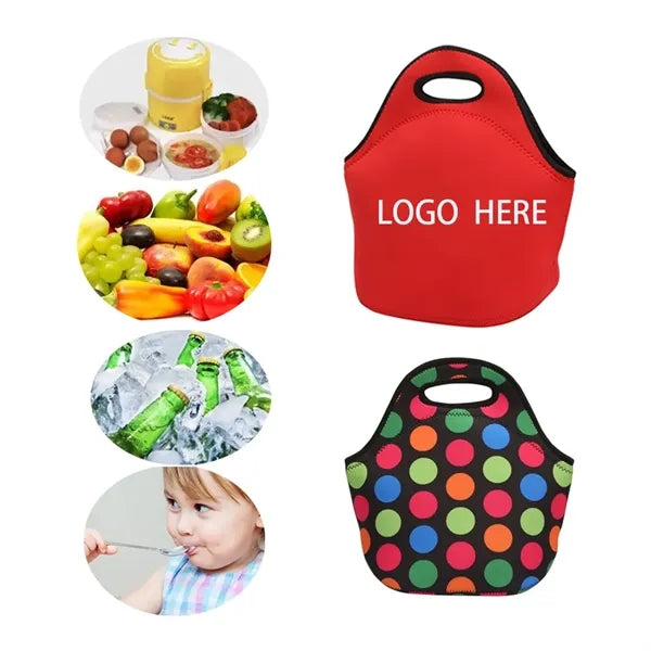 Insulated Neoprene Lunch Tote Keep Meals Fresh On the Go