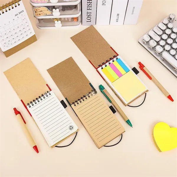 Eco-Inspired Spiral Jotter w/ Pen