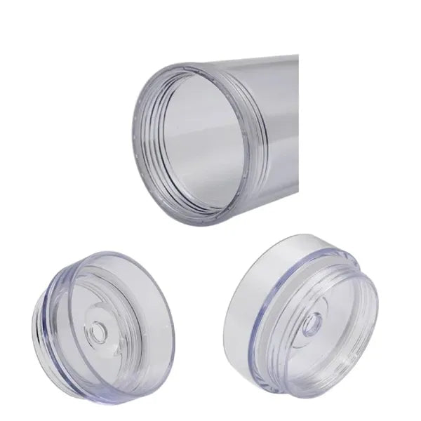16oz Double Wall Clear Plastic Tumblers