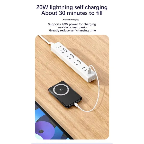 Magnetic Wireless Charger Ultra Slim Power Bank