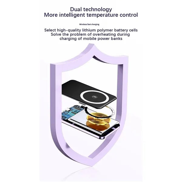 Magnetic Wireless Charger Ultra Slim Power Bank