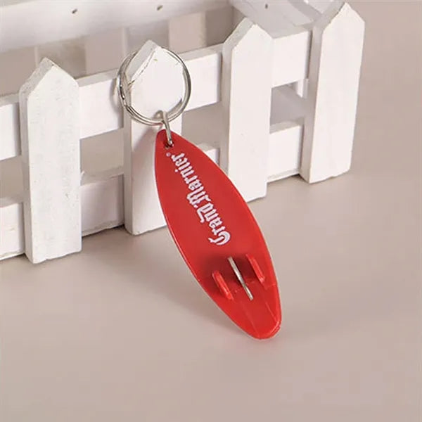 Surfboard Bottle Opener Keychain