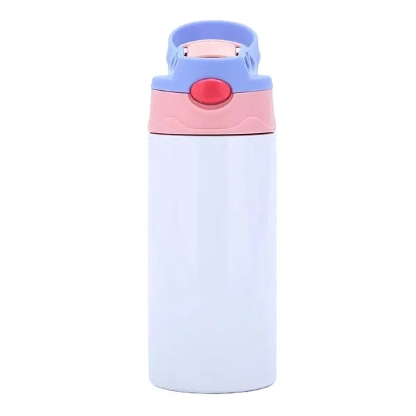 12oz Insulated Stainless Steel Bottle Straw Lid Handle