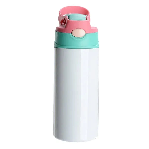 12oz Insulated Stainless Steel Bottle Straw Lid Handle