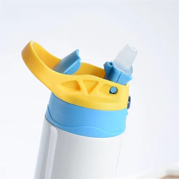 12oz Insulated Stainless Steel Bottle Straw Lid Handle