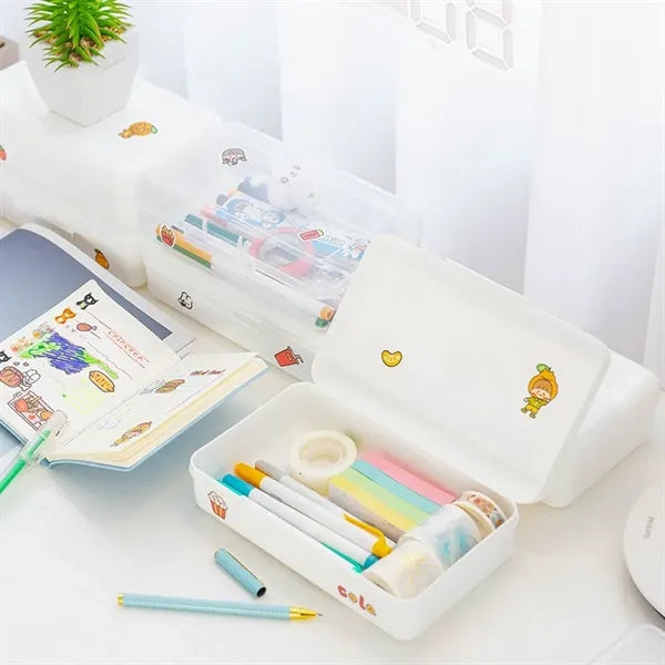 Basics Plastic Pencil Box Customized
