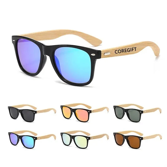 Polarized Bamboo Arms Sunglasses Classic Driving Glasses