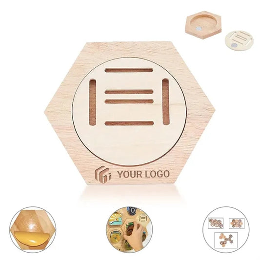 Wooden Honeycomb Medal Hanger Display for Home Decor