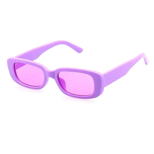 Unisex Rectangle Polycarbonate Sunglasses