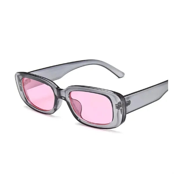 Unisex Rectangle Polycarbonate Sunglasses