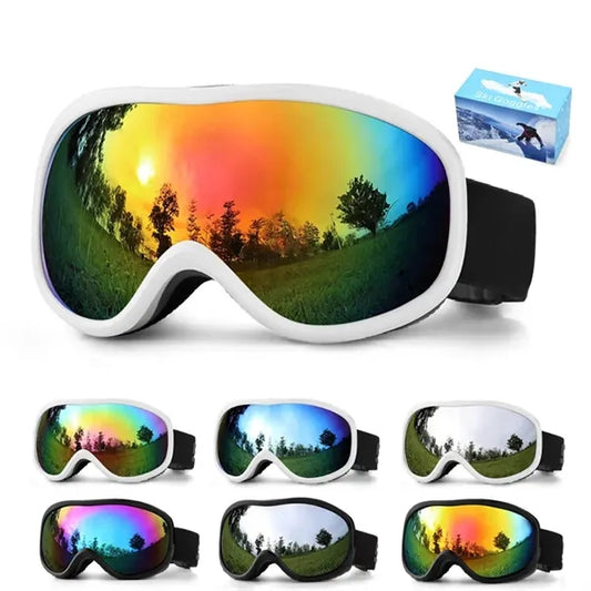 Ski Goggles Over Glasses for Men Women Skiing