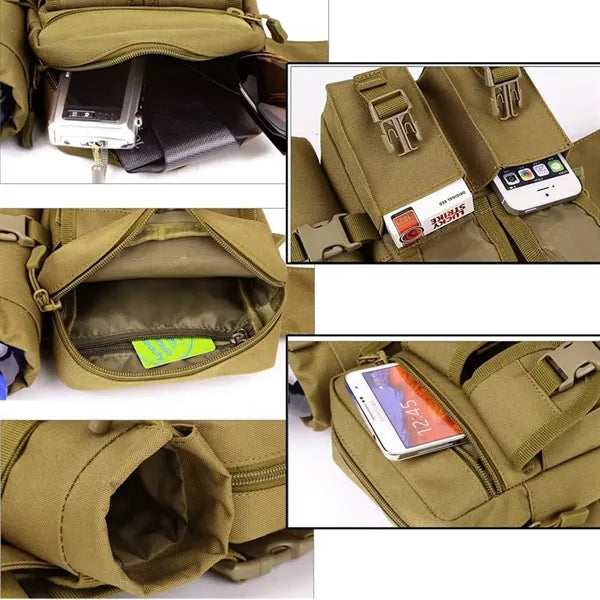 Waterproof Waist Pack With Detachable Water Bottle Holder