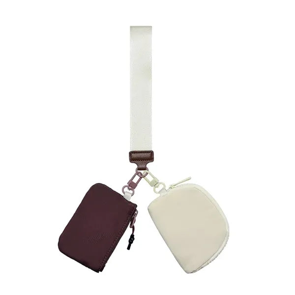 Multi-functional waterproof nylon wrist pouch