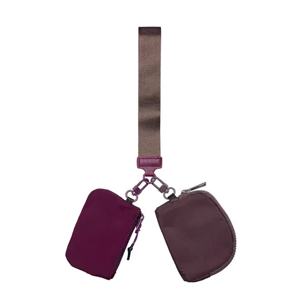 Multi-functional waterproof nylon wrist pouch
