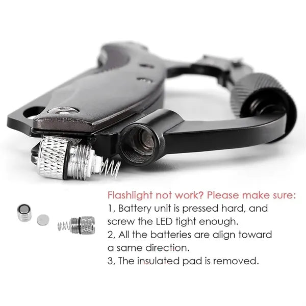 Multitool Tactical Carabiners Keychain With Light