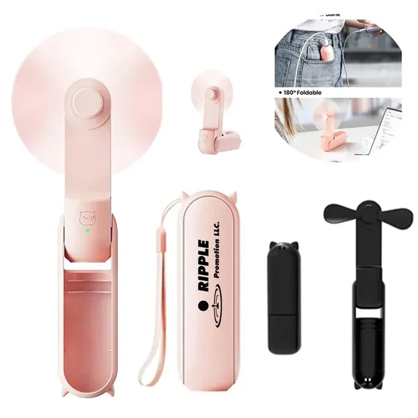 Portable Handheld Fan Foldable Small Mini Rechargeable