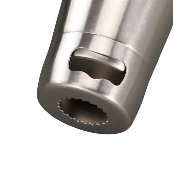 Stainless Steel Beer Mug with Built-in Bottle Opener