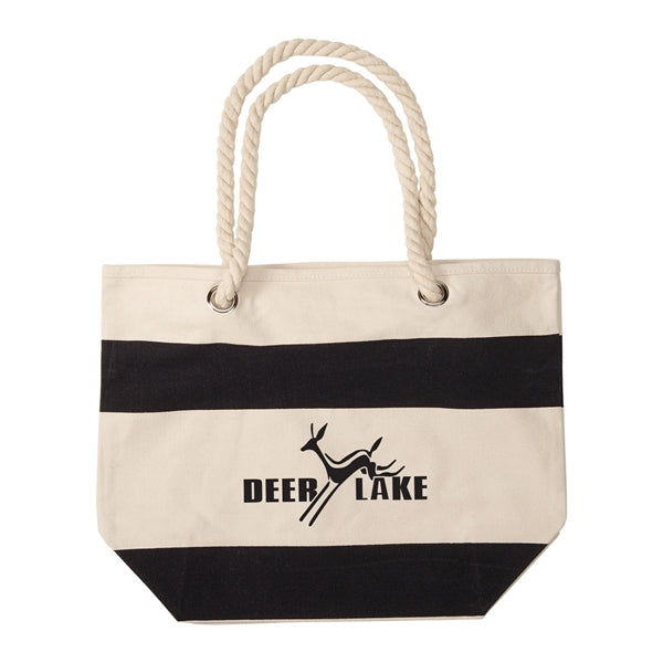16 oz. Cotton Canvas Nautical Tote with Rope handles