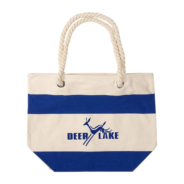 16 oz. Cotton Canvas Nautical Tote with Rope handles