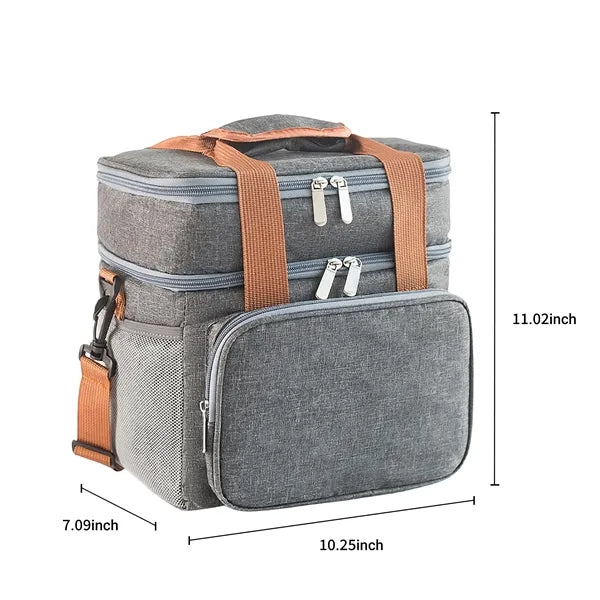 Double-Layer Insulated Oxford Cooler Bag