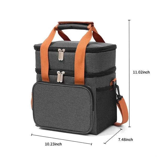 Double-Layer Large-Capacity Cooler Bag