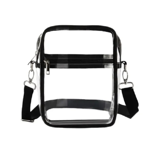 Durable PVC Clear Crossbody Purse Waterproof Stadium Bag