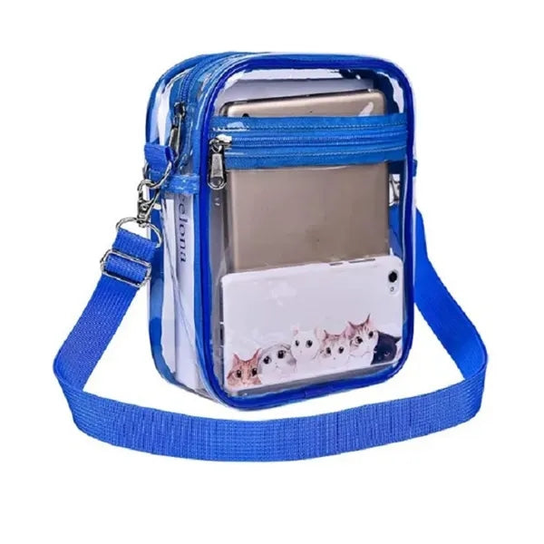 Durable PVC Clear Crossbody Purse Waterproof Stadium Bag