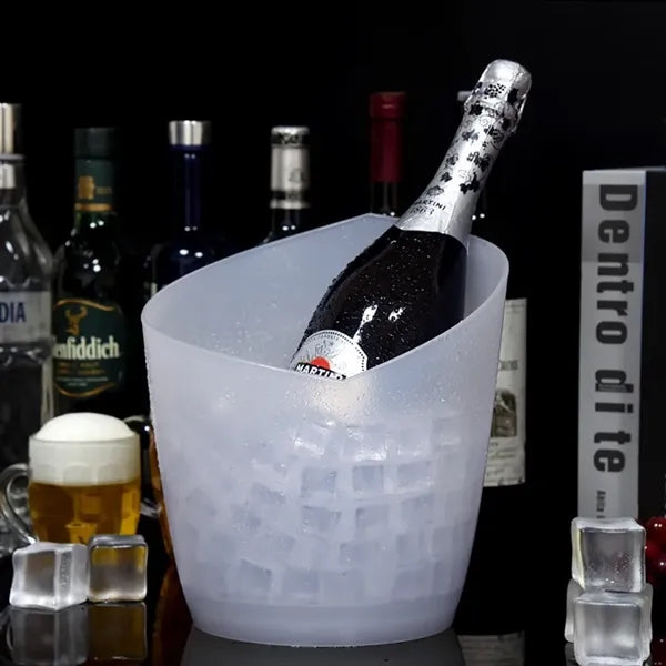 Tilted LED Plastic Ice Bucket