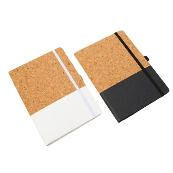 A5 Cork Fabric Business Patchwork Notebook Binder Journal