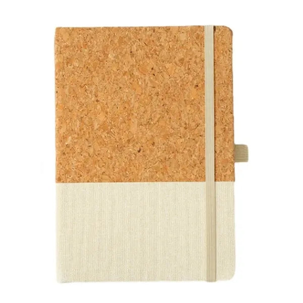 A5 Cork Fabric Business Patchwork Notebook Binder Journal