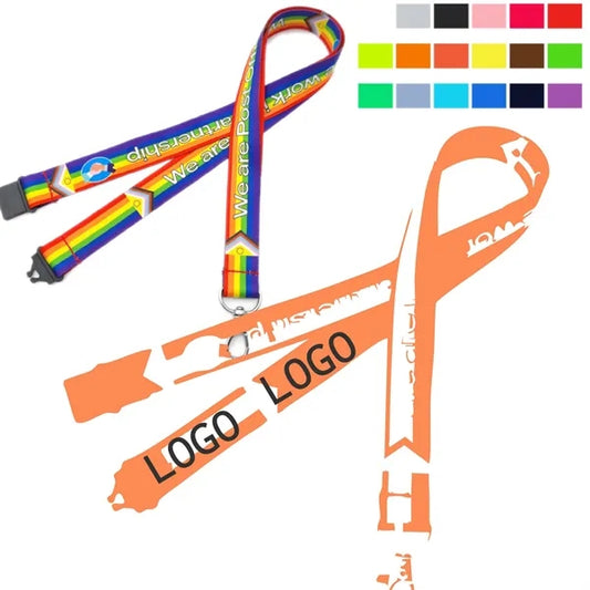 Full Color 3/4" Lanyard w/ Breakaway Release