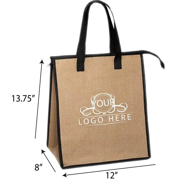 Jute Cooler Tote