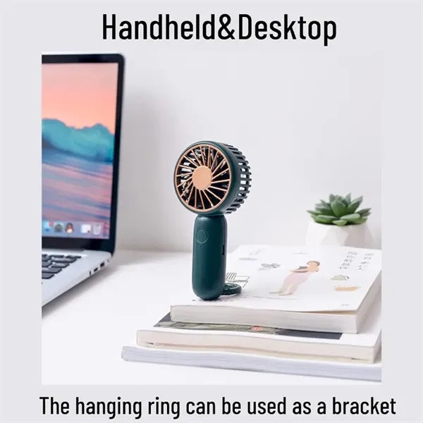 Mini Handheld Personal Small Desk Fan USB Rechargeable