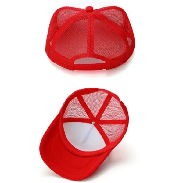 Breathable Mesh Trucker Cap Adjustable Sun Protection Hat