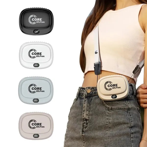 Portable Neck Handheld Mini Fan Level Display Rechargeable
