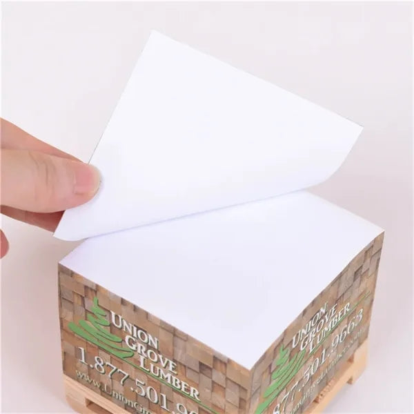 Memo Sticky Notes w/ Wood Pallet