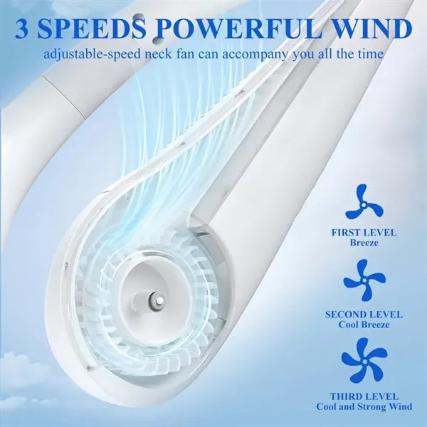 Rechargeable Bladeless Wearable Neck Fan Soft