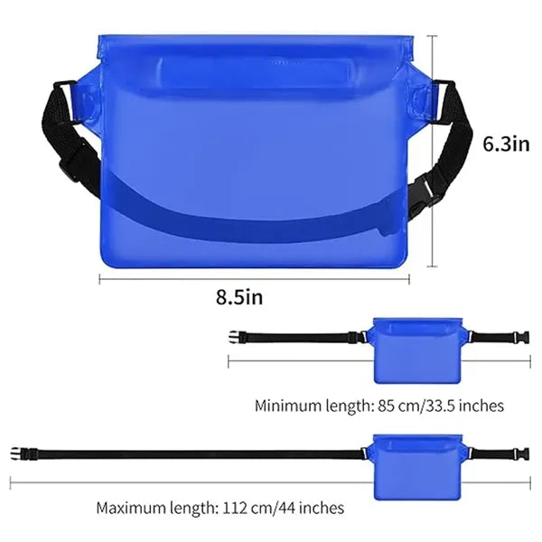 Waterproof Pouch with Adjustable Strap Sandproof Waist Bag