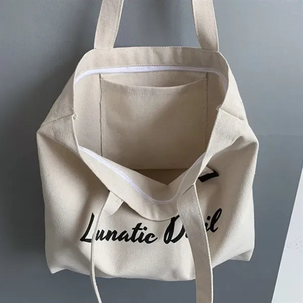 Eco Friendly Cotton Canvas Shopping Tote Bag 15"x16"