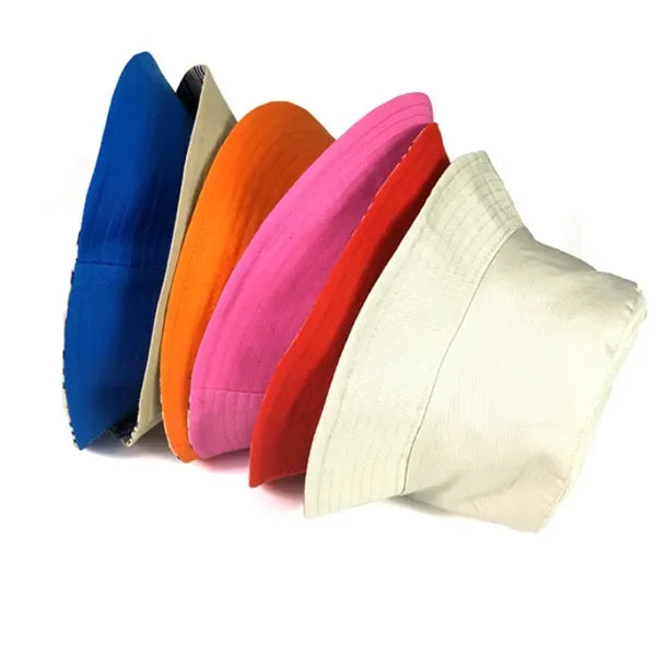 Unisex Cotton Bucket Hat Fisherman Cotton Hat Outdoor Cap